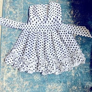 Daisy casual polka dot cocktail dress
